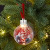 Christmas Tree Bauble with/without LED Light, Photo Bauble Clear Christmas,