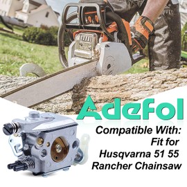 Carburetor Tune Up Kit for Husqvarna 55 51 Rancher Walbro WT-170-1 WT-170 Chainsaw, Carburetor with Air Fil-ter Fuel Fil-ter Line Gasket Replacement Parts for 503281504