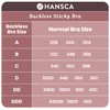 HANSCA Sticky Strapless Backless Push Up Bra for Women Plus