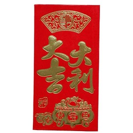 Chinese Classic Red Envelopes For All Occasions(6 / package） (Red16)