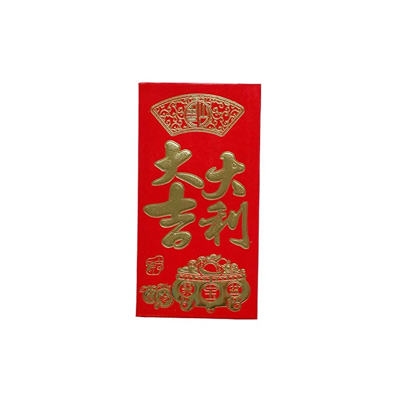 Chinese Classic Red Envelopes For All Occasions(6 / package） (Red16)