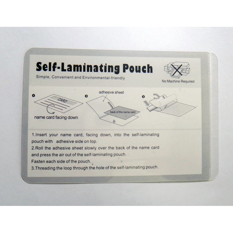 Hartwii Name Card/ID Card Size 66x98mm Cold Self Seal Self