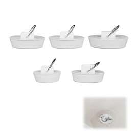 5 Pcs Bath Plug Replacement,Rubber Sink Plugs,Universal Drain Stopper Sink for Bathtub Stopper Seal, Sinks Plug With Hanging Ring for Kitchen Bathtub Bathroom Laundry Bar Pool Caps,5 Different Size