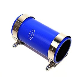 LTI - Acoplador universal de manguera de silicona recto de 6 pulgadas de longitud reforzado de 4 capas de alto rendimiento de 2.75 pulgadas con abrazadera de tornillo en T de acero inoxidable 304