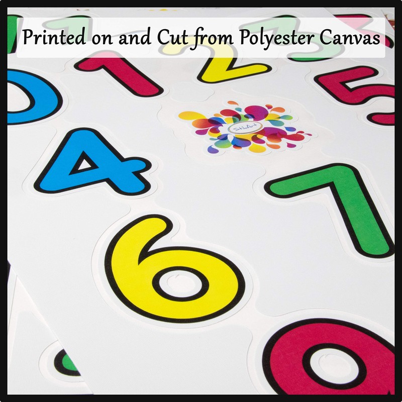 StikArt Number Decals for Preschool, Pre-K and Kindergarten Classrooms, 0-20,