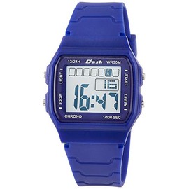 Arias ADWW18087-03 Kids Watch, Waterproof, Multi-functional, Backlight, Urethane Strap, Blue, blue, Kids Watch Stopwatch, Digital, Simple
