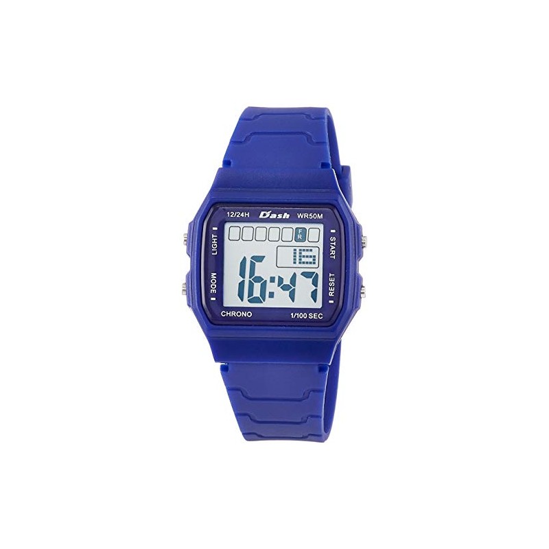 Arias ADWW18087-03 Kids Watch, Waterproof, Multi-functional, Backlight, Urethane Strap, Blue,