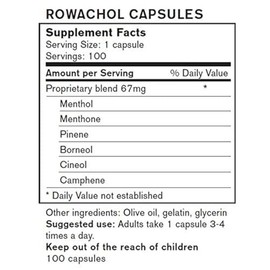 Rowachol Capsules 100 Capsules by rowa