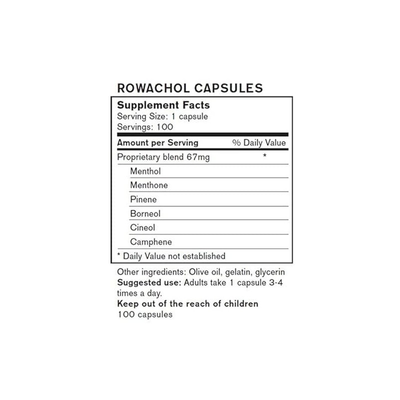 Rowachol Capsules 100 Capsules by rowa