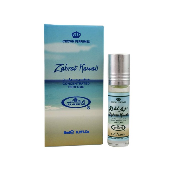 Zahrat Hawaii - 6ml (.2 Oz) Perfume Oil By Al-rehab (Crown Perfumes) (6 x 6ml (Box of 6 x 6ml)