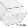 Operitacx Bathroom Drawer Organiser Stackable Acrylic Makeup Storage Box Dustproof