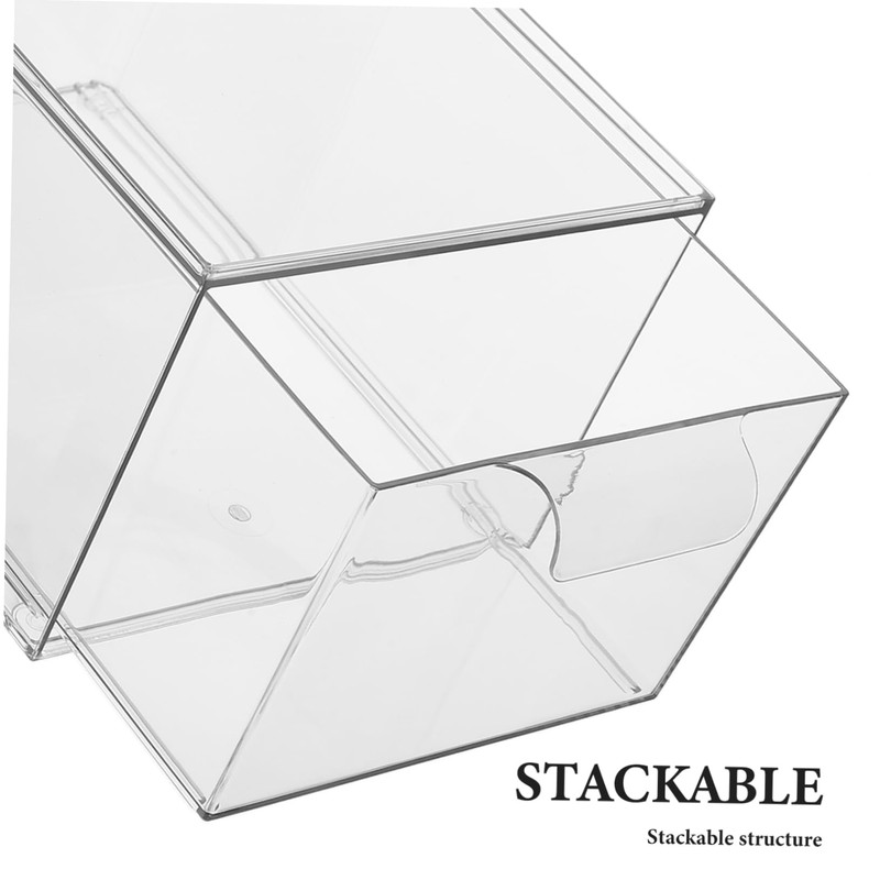 Operitacx Bathroom Drawer Organiser Stackable Acrylic Makeup Storage Box Dustproof