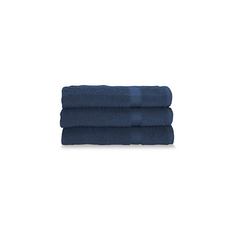 Gabel Pure Cotton Face Towels, 60 x 100 cm, Blue,