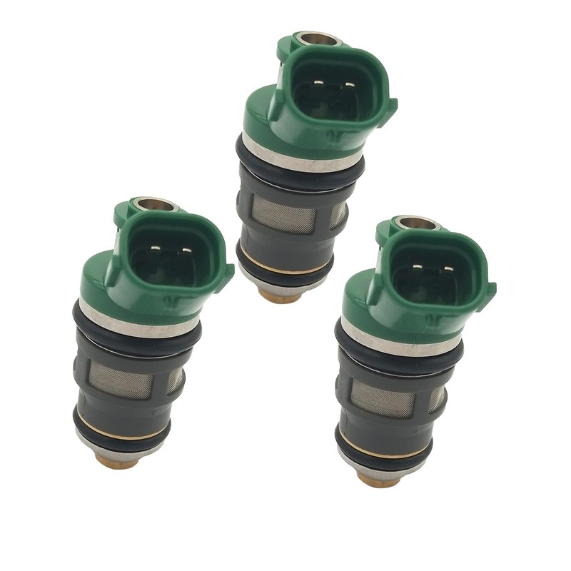 JESBEN 15710-87J00 3pcs Fuel Injectors 2 Holes Replacement for Suzuki