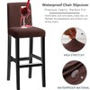 KELUINA Bar Stool Covers, Stretch Removable Washable Slipcover for Short