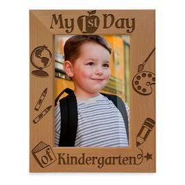 KATE POSH - My First Day of Kindergarten Picture Frame (4x6 Vertical)