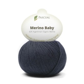 PASCUALI Merino Baby 100% Virgin Wool Merino Wool for Knitting and Crocheting, Set: 4 Balls - 200 g, Colour: Slate 303