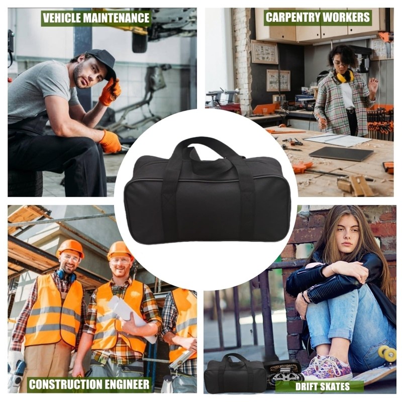 BLIRITEL 13 Inch Wide Mouth Tool Bag, Waterproof Oxford Electrician