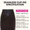 Lashey Seamless Clip in Hair Extensions Human Hair #2 Dark