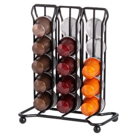 bremermann Capsule Holder for Nespresso Capsule Stand, Capsule Dispenser for 30 Capsules (Black)