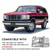 TUSDAR 6PCS Headlight Assembly With Bulbs for 1992-1996 Ford F150