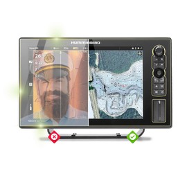 IPG Anti-Glare Made for Humminbird SOLIX 12 CHIRP MEGA SI+G3 Display Matte Finish Screen Protector Film, Perfect for Outdoor Use for Solix12