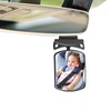 Stick On Car Baby Mirror, Ampper Adjustabe HD Glass Convex