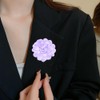 Elegant Large Cloth Flower Brooches Big Camellia Flower Pin for