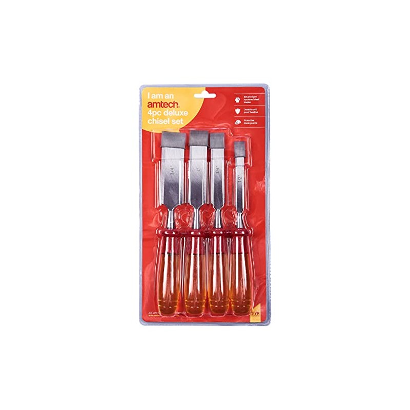 Amtech E0620 4 Piece Deluxe Chisel Set