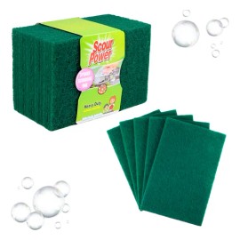 Fibra Verde Premium Para Lavar Multiuso Hogar O Trabajo 10pz