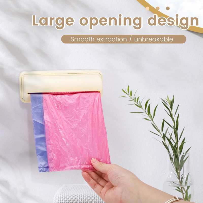 2 PCS Wall Mount Trash Bag Dispenser Roll Holder, Kitchen