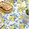 Horaldaily Summer Tablecloth 60×120 Inch Rectangular, Classical Iris Pattern Lemon