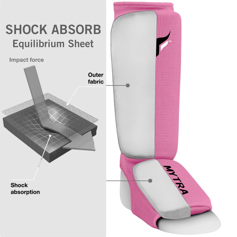Mytra Fusion Kids Shin Instep Shin Pad Protector for Kickboxing