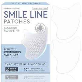 TOMENGBEIAABBCC Smile Line Patches, 16 Count Anti-Wrinkle Facial Tapes, Smooth Fine Lines & Wrinkles, Gentle Face Lifting Stickers for Laugh Lines, Comfortable & Effective