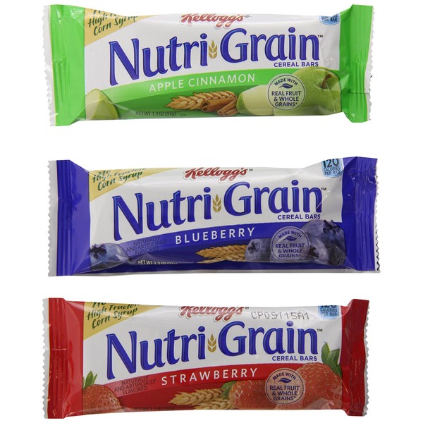 Nutri-Grain Kellogg's Cereal Bars Variety Pack, 48 Count