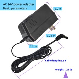 Fesasn 24 Volt 1000mA AC Power Adapter,Power Supply Transformer,for Smart Sprinkler Controller or Indoor Irrigation System Controller,Compatible with Rachio Smart Sprinkler Controller