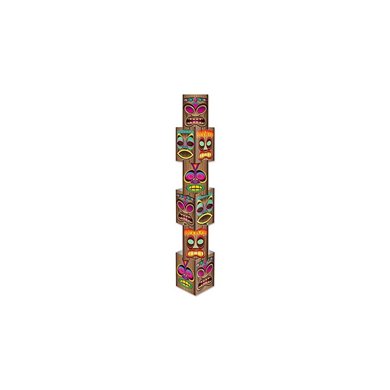 Beistle 54073 Tiki Column, 12-Inch by 5-Feet 71/4-Inch