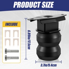 Datanly 2 Pcs Rear Bump Stop Rubber Kit Compatible with F-250 Super Duty 2017-2025, Suspension Helper Springs - Direct Oem Replacement, 8600lb Capacity, Bolt-on Installation