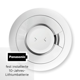 Ei Electronics Ei630W Heat Detector with Temperature Sensor (58 °C) for Kitchen and Bathroom, Optional Wireless Networkable, White