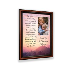 Crossroads Home Décor Teacher Gifts to Say Thank you, You Make a Difference Quote Thanking Those Who Work with Children, Teacher Appreciation Gifts, 5029W
