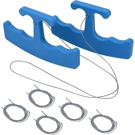 NEWISHTOOL PlateLine Remover Car Emblem Removal Tool with 5PCS 60CM PE Cord for Easily Remove Vehicle Logos, Nameplates, Badges and Paste Signs Plates, Plastic Ergonomic Shape Aid Vinyl Wrap Tools