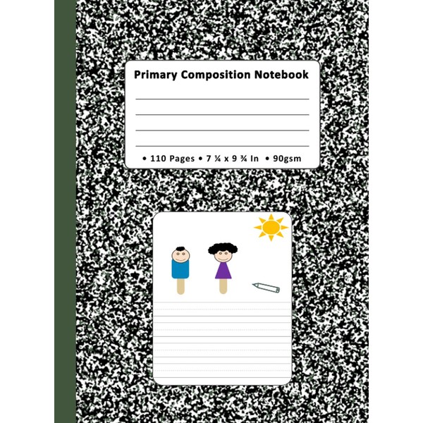 Primary Composition Notebook: Draw And Write Exercise Book for kids