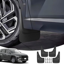 LANGBEAN Mud Flaps for Hyundai Tucson NX4 2024 2023 2022 2021, Front and Rear Splash Guards with Mounting Screws, All-Weather Mud Flaps Accessories, No Drilling Required [Pack of 4]