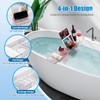 HOMEE Acrylic Bathtub Tray, Expandable Bath Caddy Tray for Bathtub,