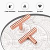 EZRENOVA 20 Pack Rose Gold Cabinet Handles and Knobs -