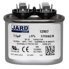 MARS - Motors & Armatures 12907 7.5 MFD/370 VAC Oval Motor Run Capacitor