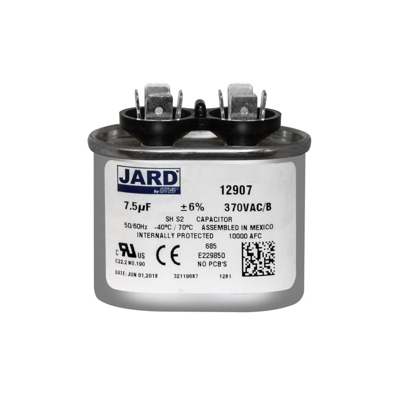 MARS - Motors & Armatures 12907 7.5 MFD/370 VAC Oval