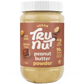 Tru-Nut Peanut Butter Powder - 50% Protein, 90% Less Fat, Ideal for Smoothies and Protein Shakes, Versatile and Easy to Use, Low Carb, Gluten Free, 30oz (16oz Jar, Chocolate)