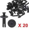 sourcing map 20Pcs Car Expanding Screw Rivets Trunk Fender Retainer