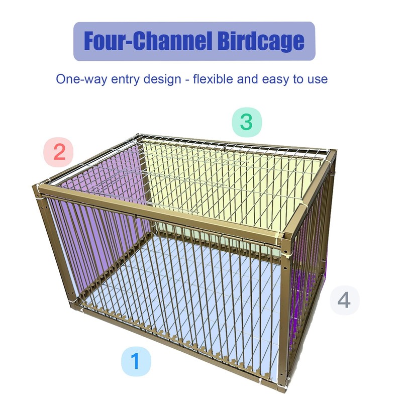 15" H Chicken Pigeon Trap Cage Birdcage Small Animal Trap
